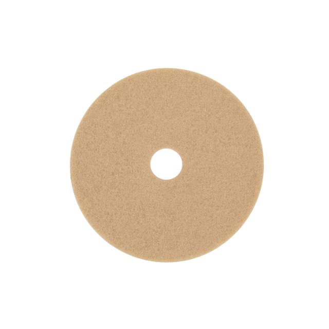 3M TAN BURNISH PAD 3400, 18 IN,