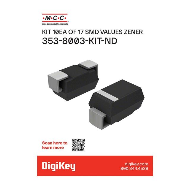 KIT 10EA OF 17 SMD VALUES ZENER