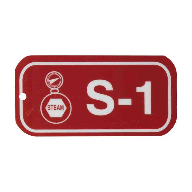 1.5"X3" ENERGY TAGS WHT/RED,S-1,