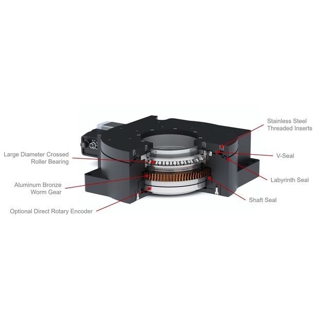 Rotary Stage 240mm 102:1 ratio