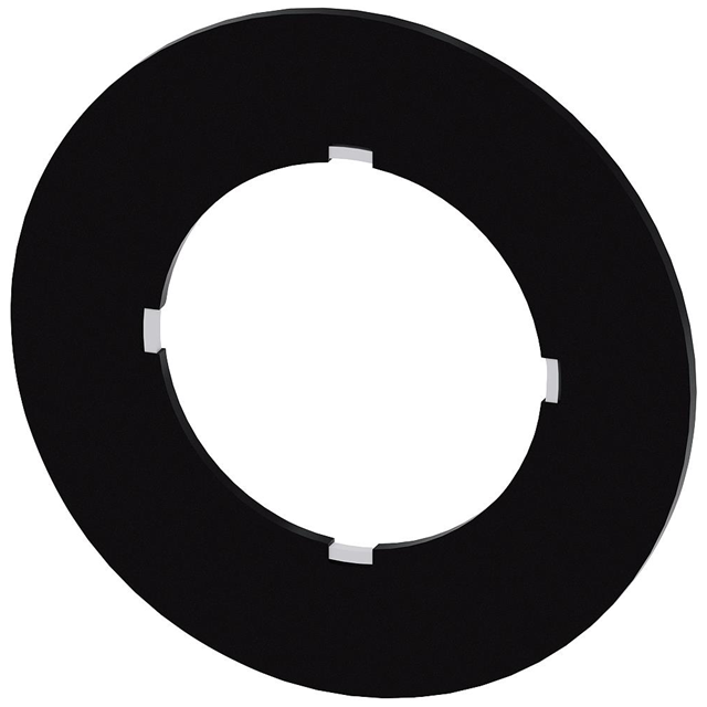 POTENTIOMETER LABEL PLATE, BLACK