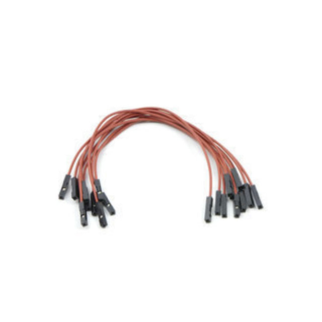 JMPR WIRE 10-PACK F-F 6" BROWN