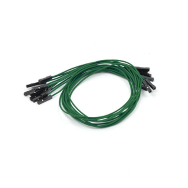 JMPR WIRE 10-PACK F-F 12" GREEN