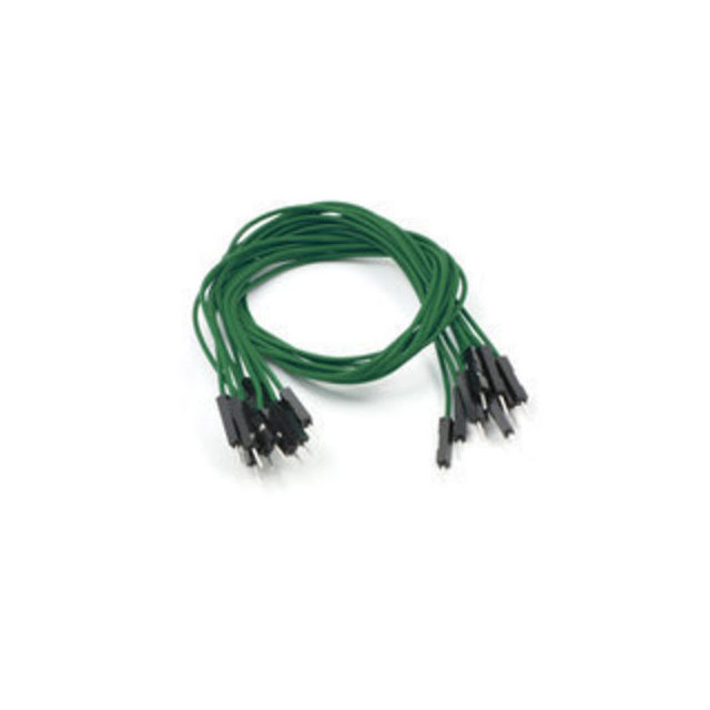 JMPR WIRE 10-PACK M-M 12" GREEN