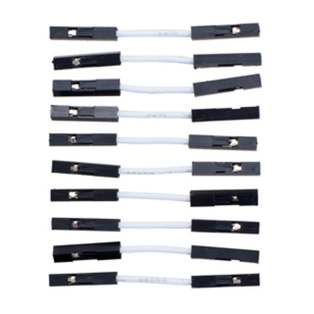 JMPR WIRE 10-PACK F-F 1" WHITE