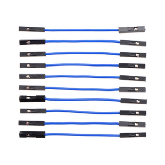 JMPR WIRE 10-PACK F-F 2" BLUE