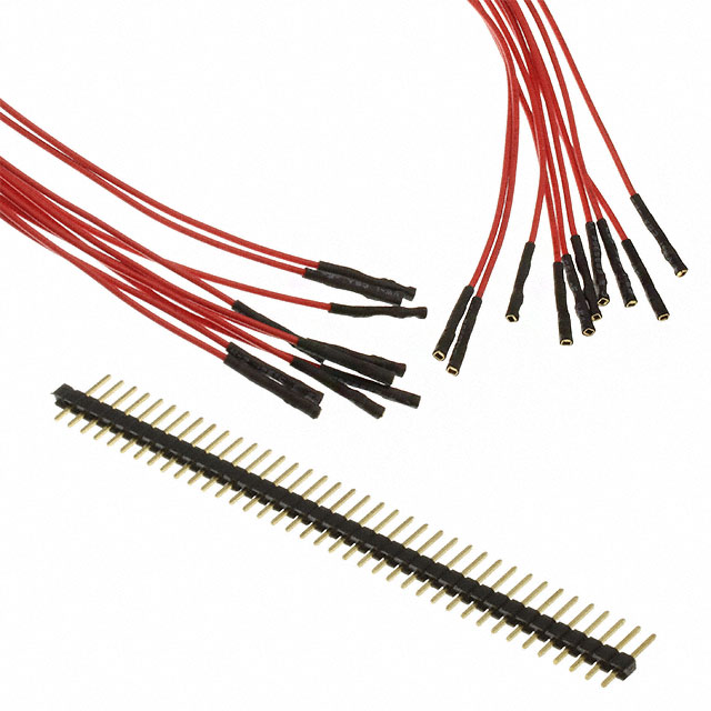 10 PACK 12" RED FEMALE WITH 40 H