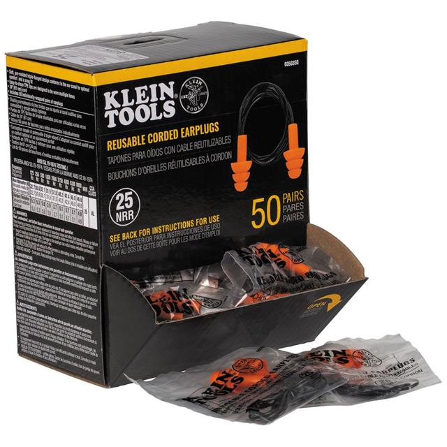 CORDED EARPLUGS 50 PAIR
