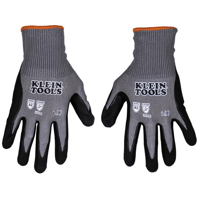 CUT 2 KNIT DIP GLOVE L 2 PK