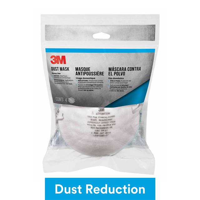 3M HOME DUST MASK, 8661P4-DC, 4