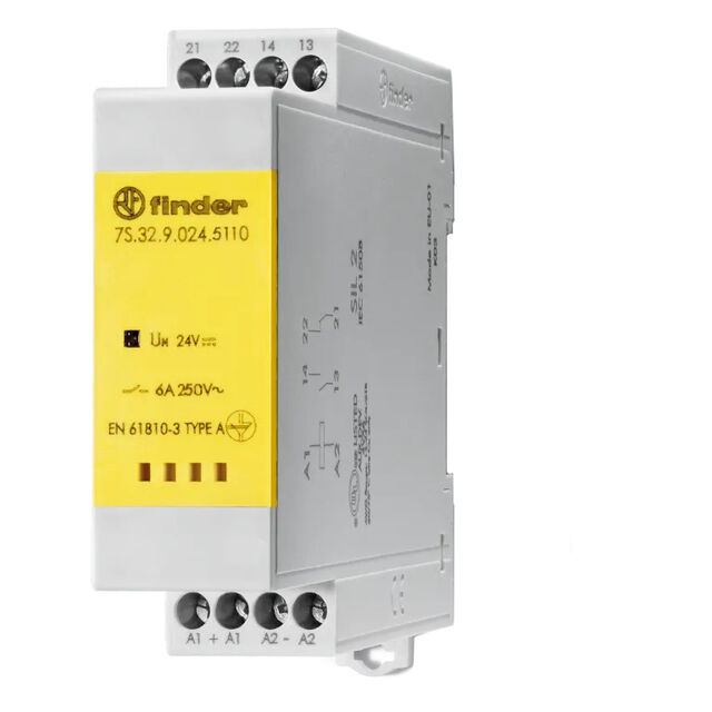 SFTY RLY GUIDE 1NO+1NC 6A 24VDC