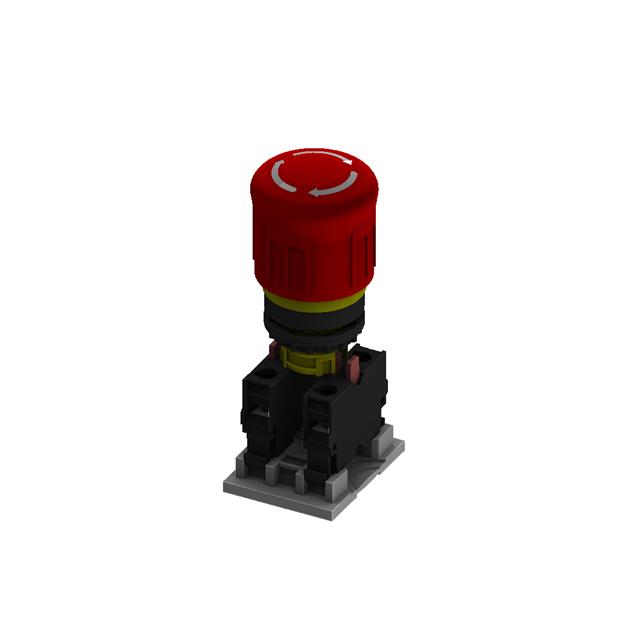SWITCH ESTOP TWIST RESET 6A 230V