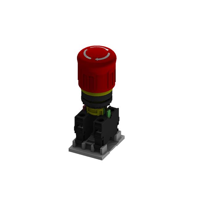 SWITCH ESTOP TWIST RESET 6A 230V