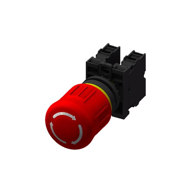 SWITCH ESTOP TWIST RESET 6A 230V