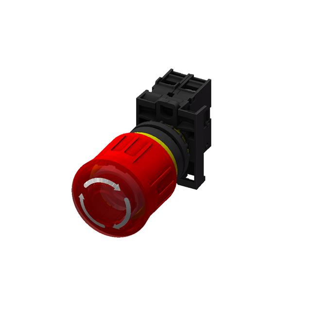 SWITCH ESTOP TWIST RESET 6A 230V