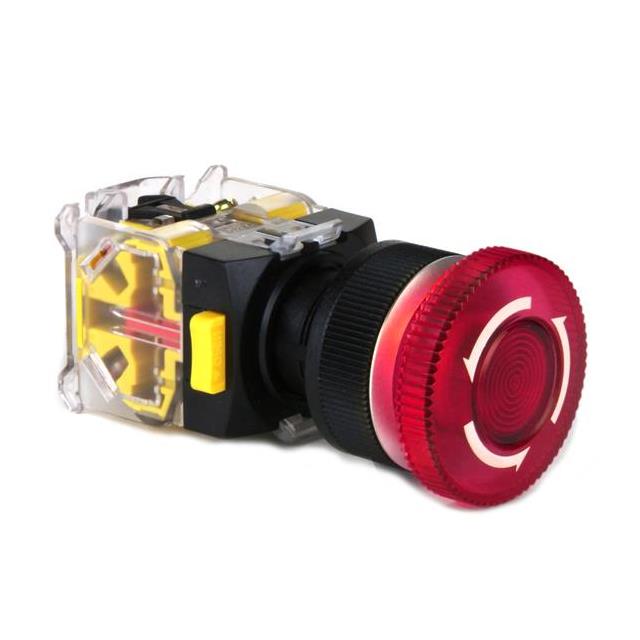 SWITCH ESTOP TWIST RESET 6A 250V