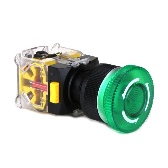 SWITCH ESTOP TWIST RESET 6A 250V