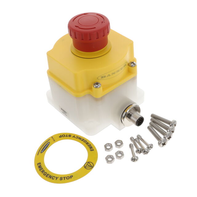 SW E-STOP TWIST RESET 100MA 24V