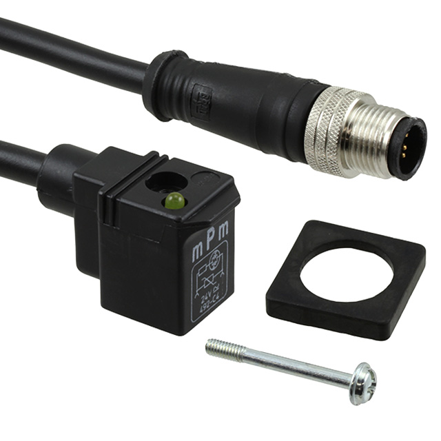 DIN 8MM DC BLK PUR 2M MIC