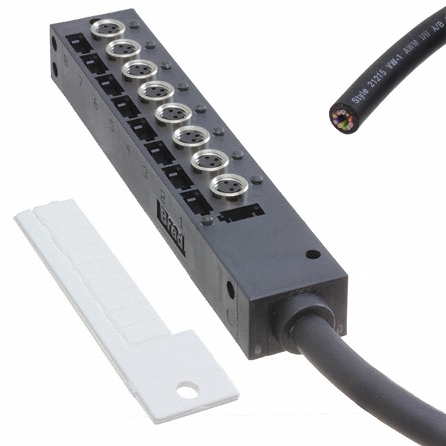 MPIS M8 PNP 3P 8PT BK 5M SINGLE