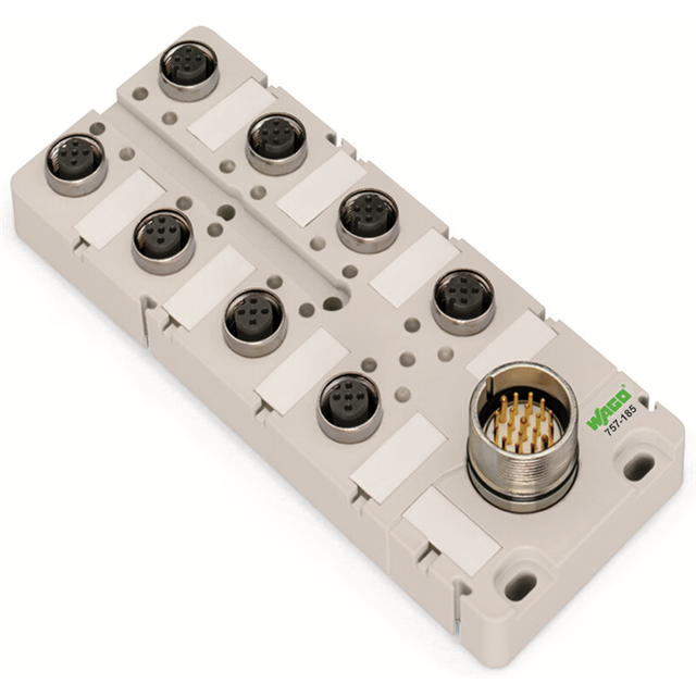 M12 SENSOR/ACTUATOR BOX; 6-WAY;