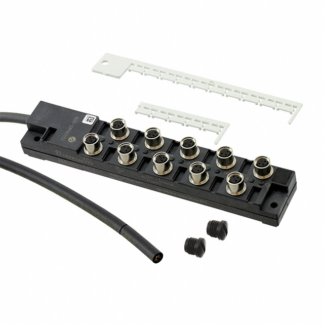 M8 PLASTIC 10PORT 1SIG LED