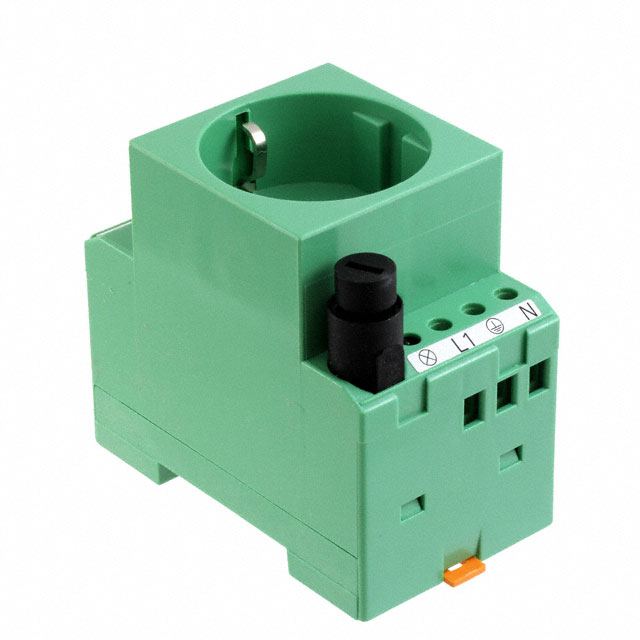DIN RAIL SOCKET FOR GLOW LAMP