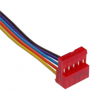 CABLE ASSY LATCH 5PIN 5X22AWG 1'