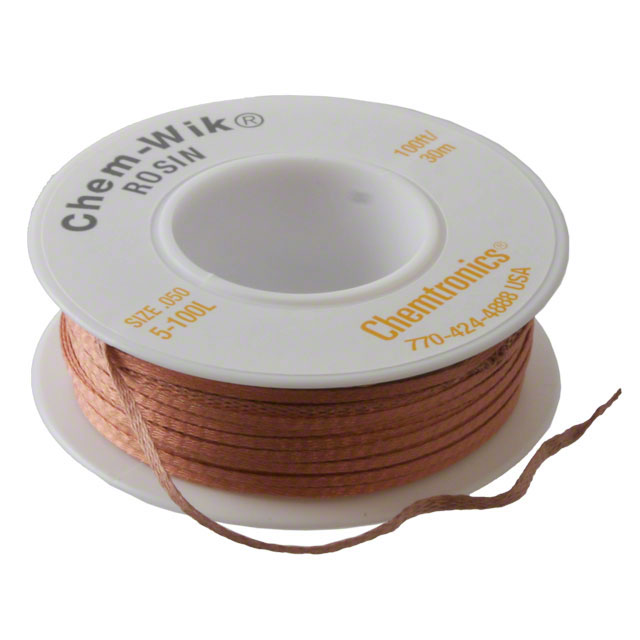 DESOLDER BRAID ROSIN 0.05" 100'