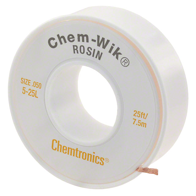 DESOLDER BRAID ROSIN 0.05" 25'