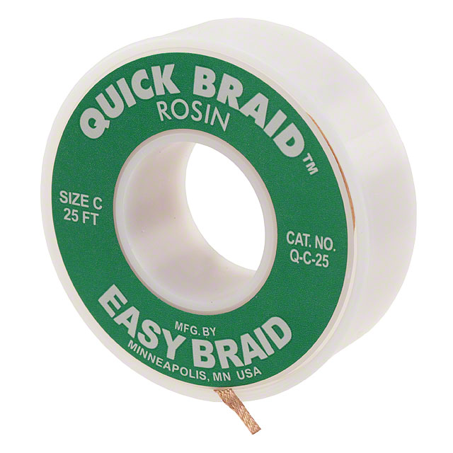 DESOLDER BRAID ROSIN 0.075" 25'