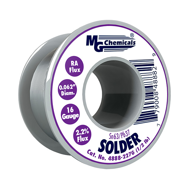 SOLDER RA 63/37 .062" 1/2 LBS