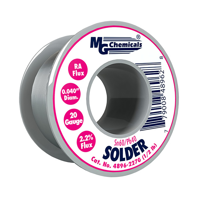 SOLDER RA 60/40 .040" 1/2 LB