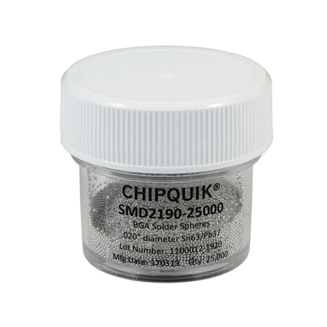 SOLDER SPHERES SN63/PB37 .020" D