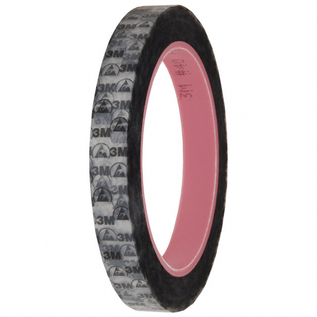 TAPE ANTISTAT CLR/BLK 1/4"X72YDS