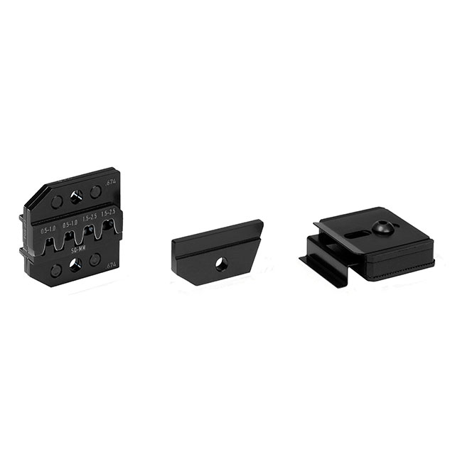 CRIMPING DIE SET AND WIRE STOP